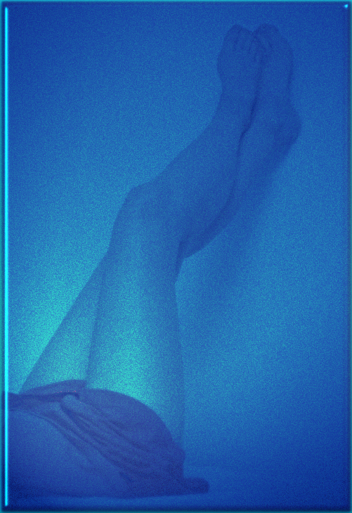 Legs in blue