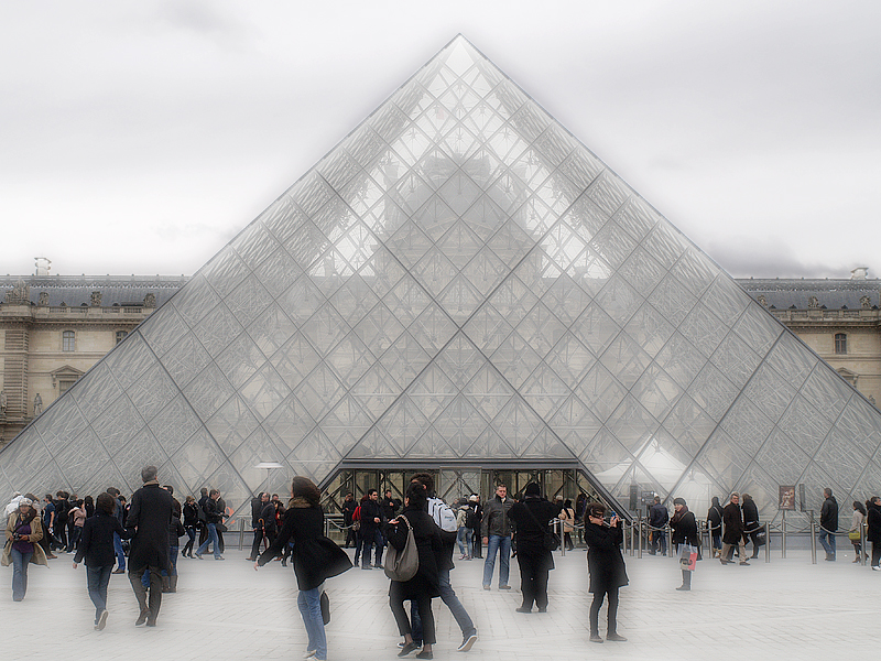 People at the pyramid